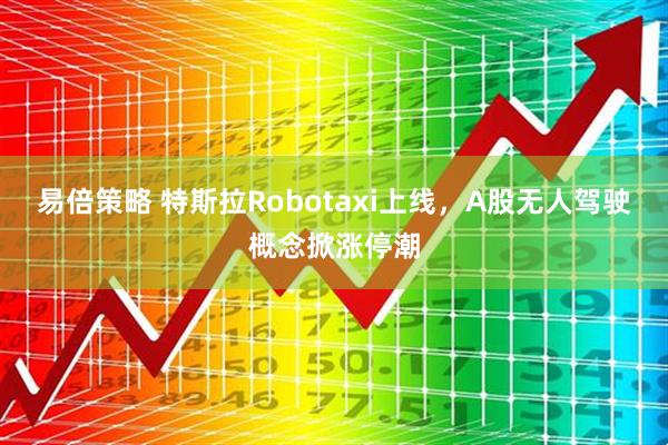易倍策略 特斯拉Robotaxi上线，A股无人驾驶概念掀涨停潮